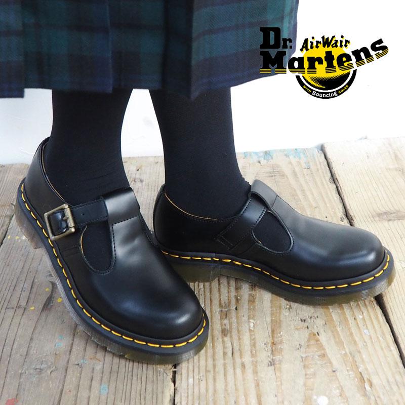 dr martens polley smooth black