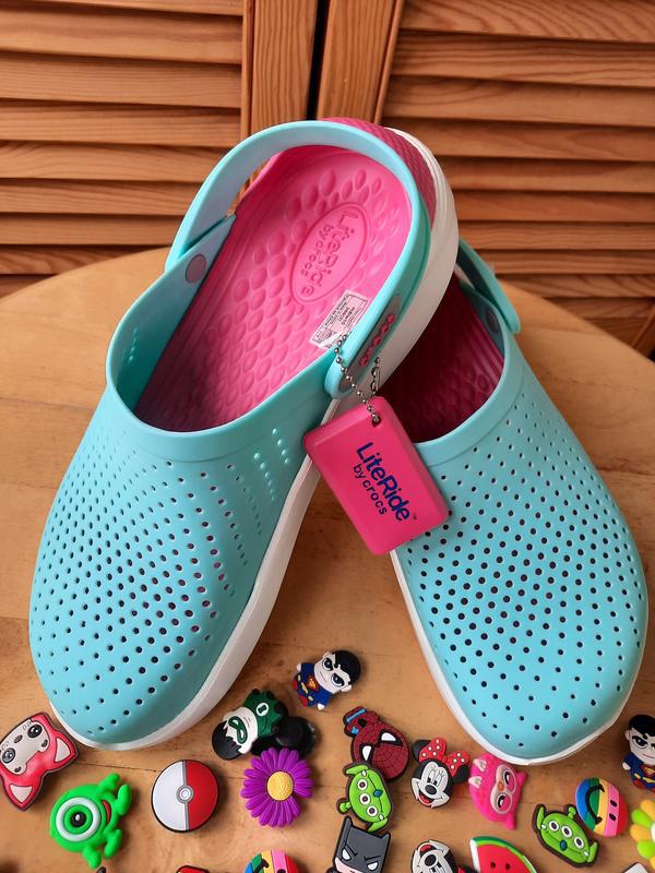Женские оригинальные кроксы crocs crocband literide platform крокс ...