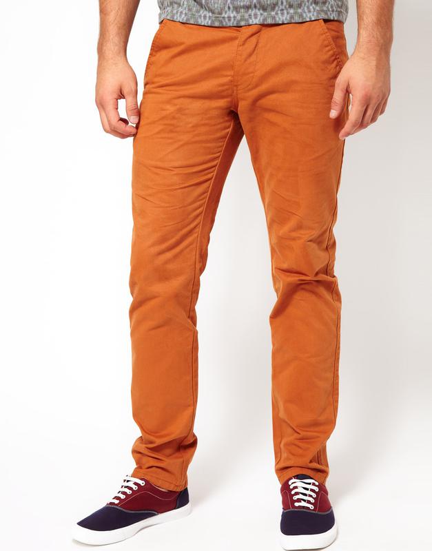 Брюки кирпичного цвета - 85 фото