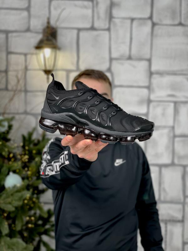 Кроссовки мужские найк nike air vapormax plus triple black — цена