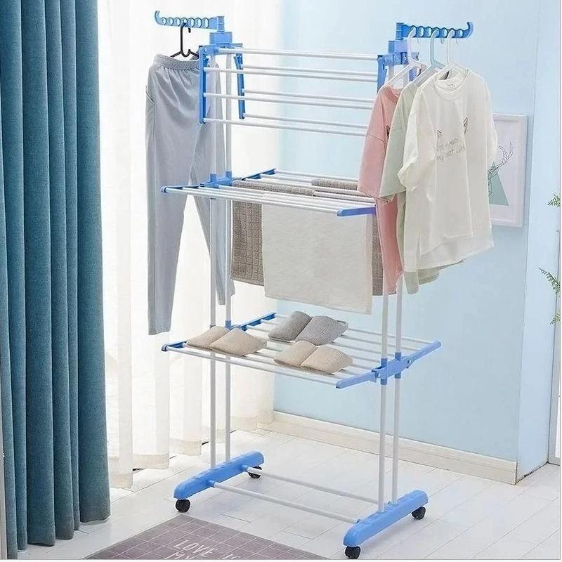 Многоярусная вертикальная сушилка напольная garment rack with wheels из ...