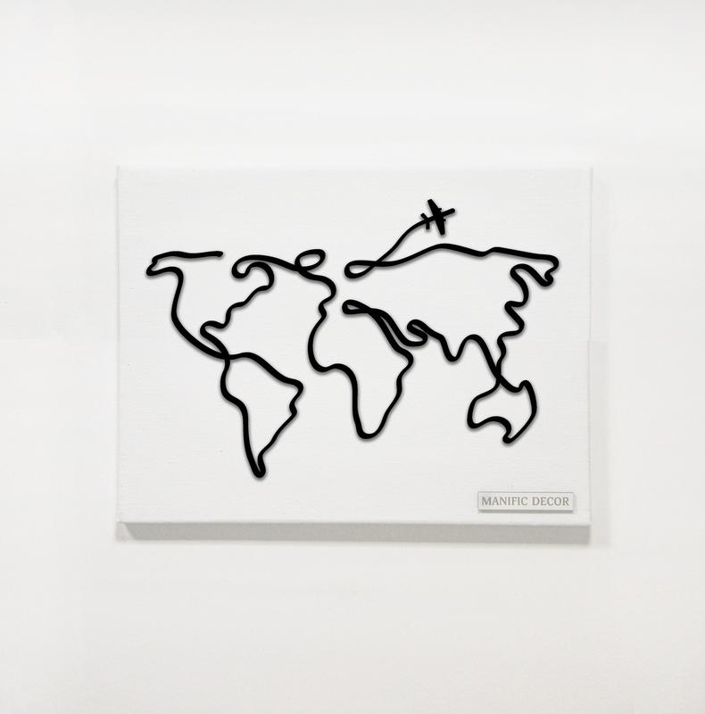 Інтер'єру єрна абстрактна настінна арт картина панно на полотні manific ...