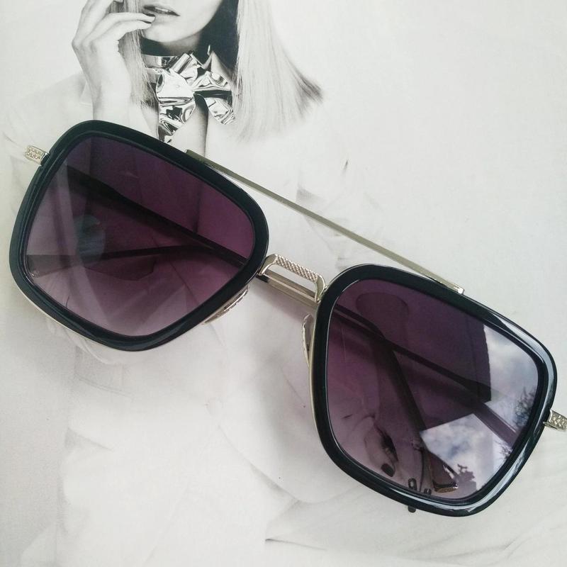 Солнцезащитные очки тони старка фиолетовый с серебром — цена 297 грн в  каталоге Очки ✓ Купить женские вещи по доступной цене на Шафе | Украина  #86094077
