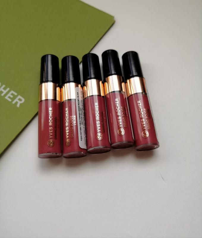 Рідка матова помада grand rouge l'elixir тон 102 yves rocher - ів роше ...