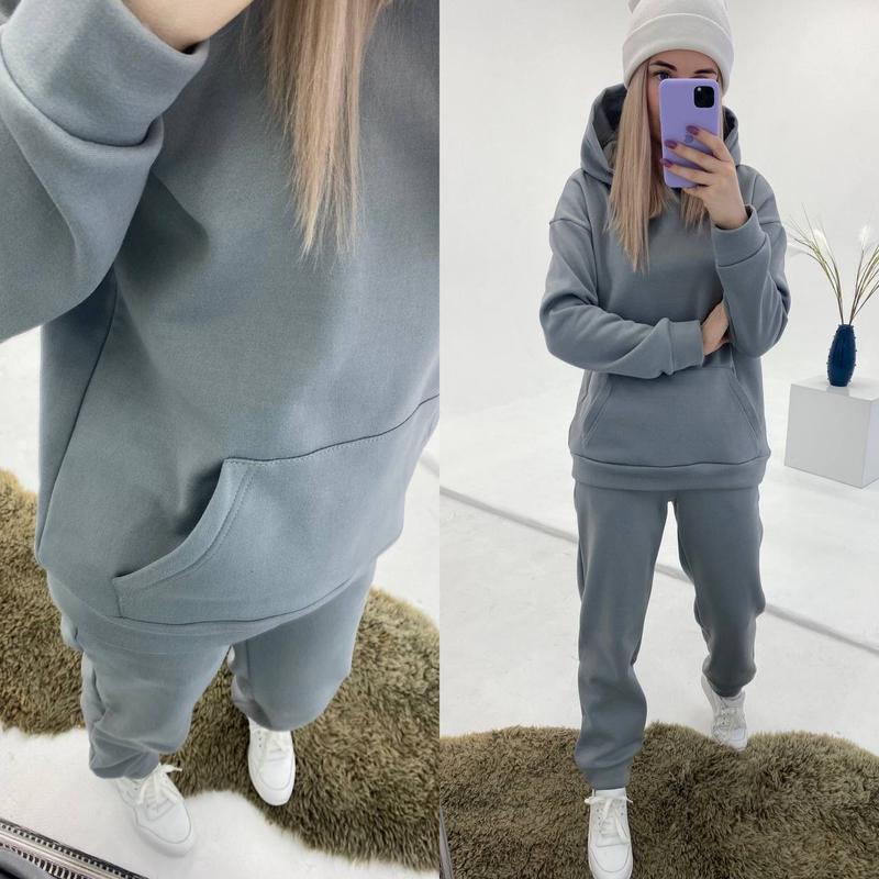 Спортивный костюм хаки оверсайз