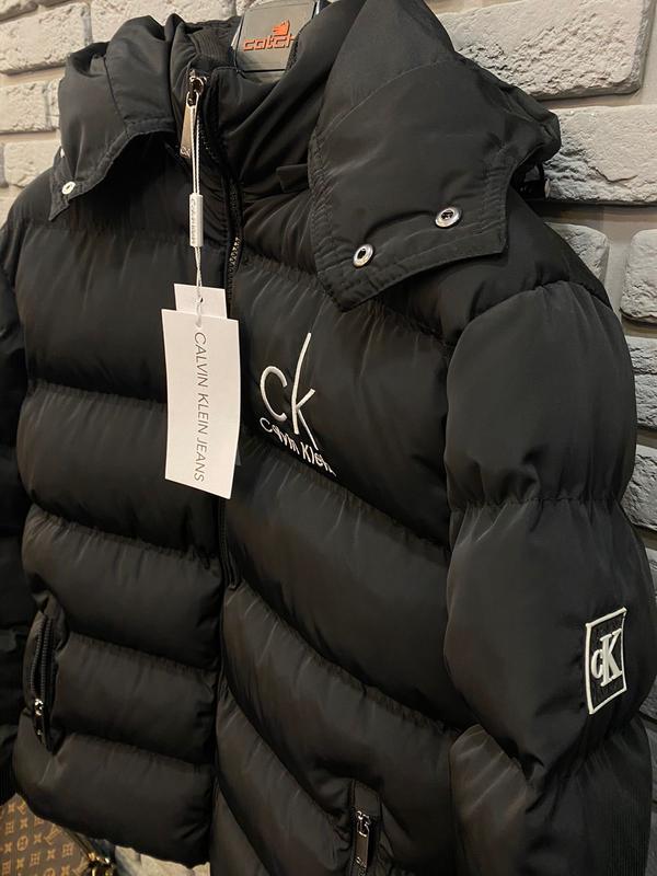 Calvin klein чёрная мужская куртка зимняя — цена 4980 грн в каталоге Куртки  ✓ Купить мужские вещи по доступной цене на Шафе | Украина #87077543