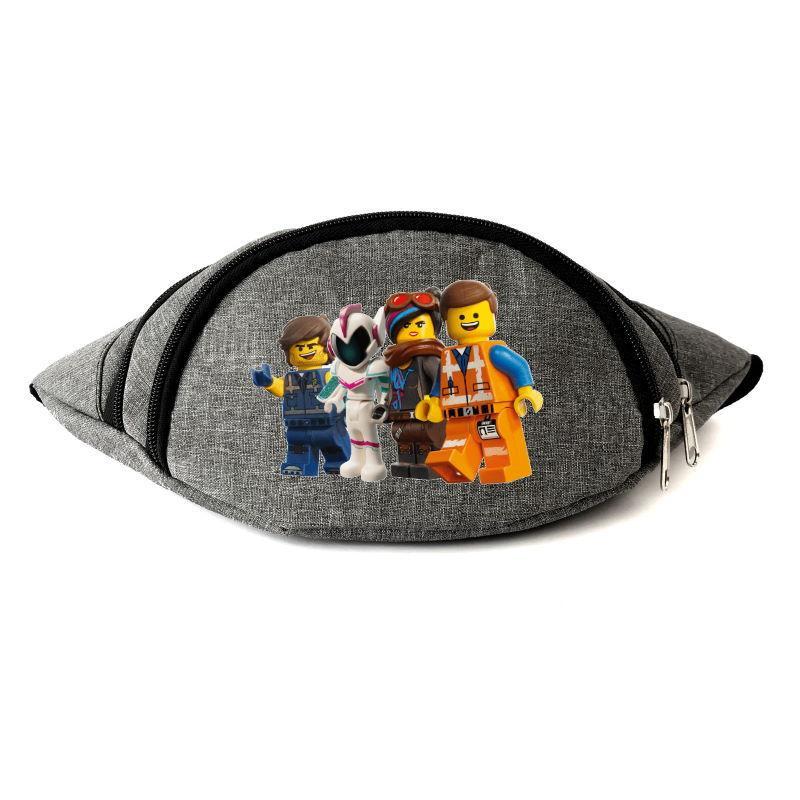 Сумка бананка на пояс лего муви (lego-movie-03) cappuccino toys серая ...