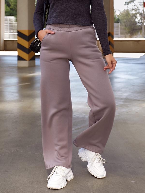 Спортивные штаны женские брюки клеш теплые свободные — цена 630 грн вкаталоге Спортивные штаны ✓ Купить женские вещи по доступной цене на Шафе