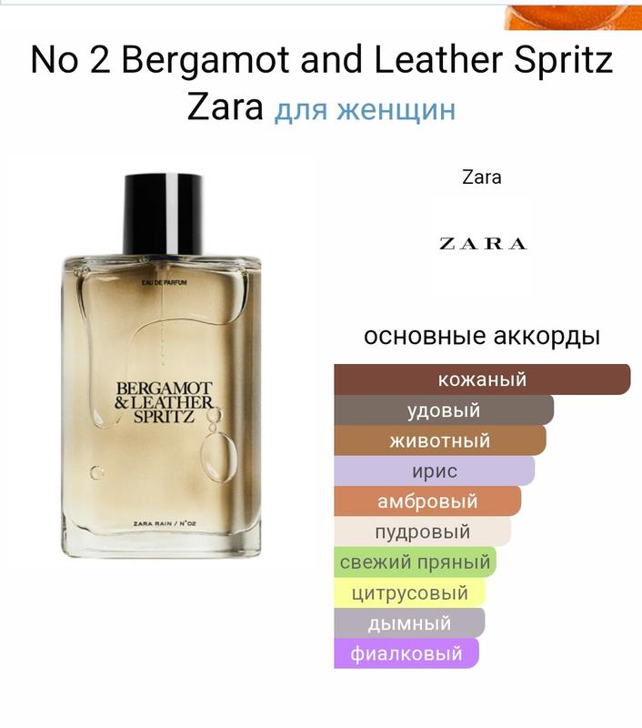 zara bergamot and leather spritz