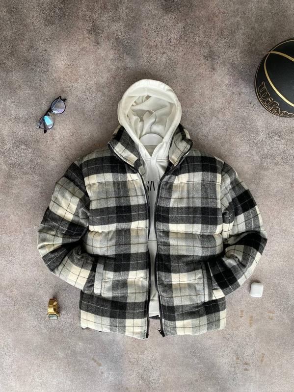 Тёплая мужская куртка в клеточку | клетчатая зимняя куртка | тепла ...