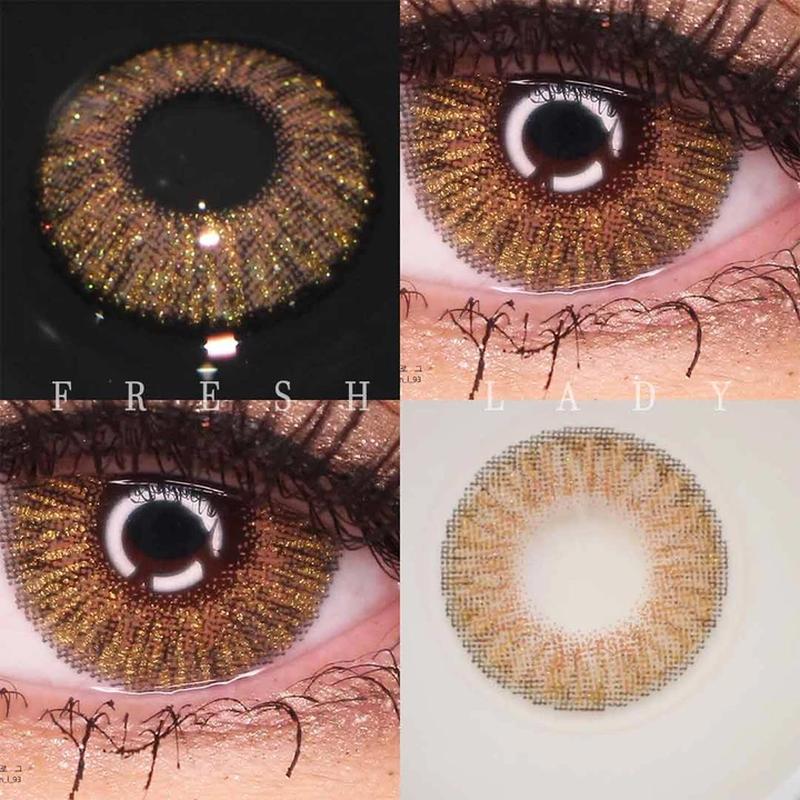 Линзы цветные для глаз (есть опт) коричневые карие charm pearl brown ...
