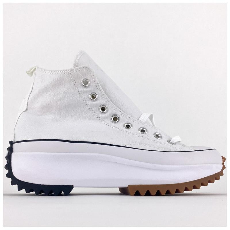 Женские кеды converse run star hike high top white black gum, белые ...