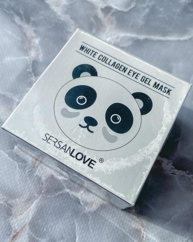 Гідрогелеві патчі sersanlove white collagen eye gel mask з екстрактом