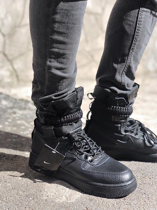 Nike air force 1 special sale field black