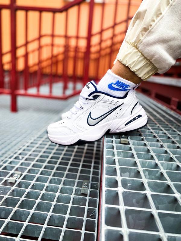 Nike air monarch iv "silver/white" жіночі кросівки 🔺 найк аїр монарх ...