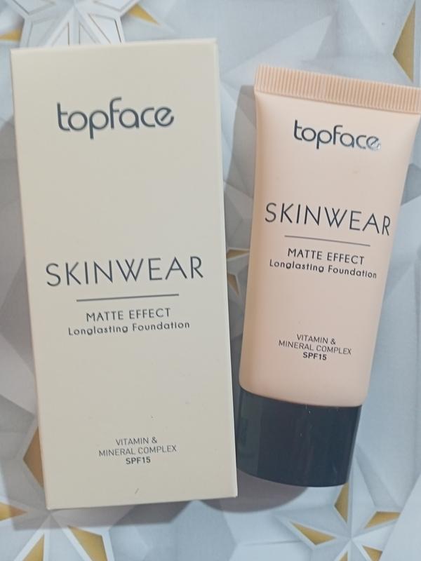 Тональный крем для лица topface skinwear matte effect spf 15 с ...