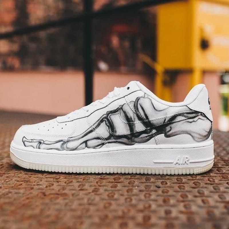 Мужские кроссовки nike air force 1 low skeleton white | найк аир форс 1 ...