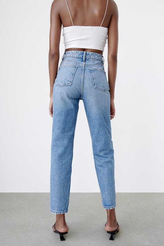 Zara 8197/231/400 джинсы mom fit blue — цена 890 грн в каталоге Джинсы ✓  Купить женские вещи по доступной цене на Шафе | Украина #90130925