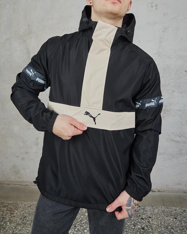 Анорак мужской puma с капюшоном, спортивная куртка пума мужская ...