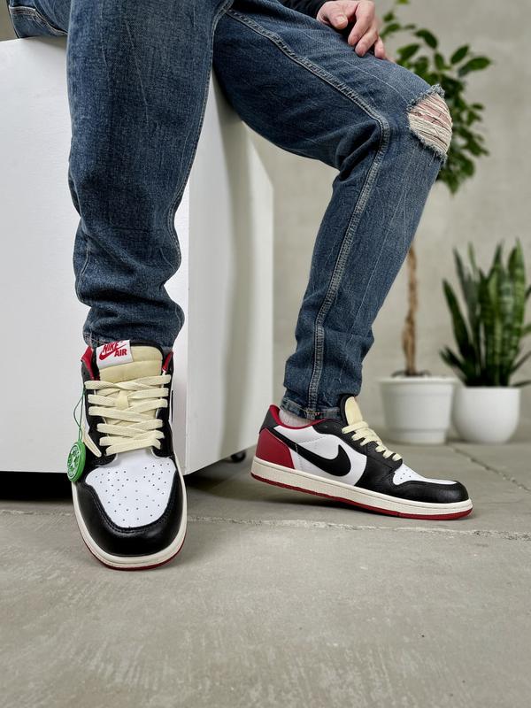 Nike air jordan 1 low кроссовки уникальный дизайн — цена 1966 грн