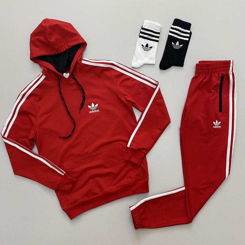 Спортивный костюм мужской adidas адидас весна-осень худи + штаны с ...