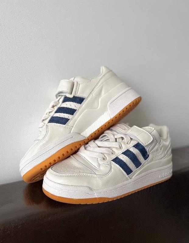 Adidas beige and blue sales