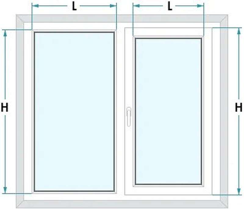 Как замерить окно для рулонных штор на каждое стекло фото