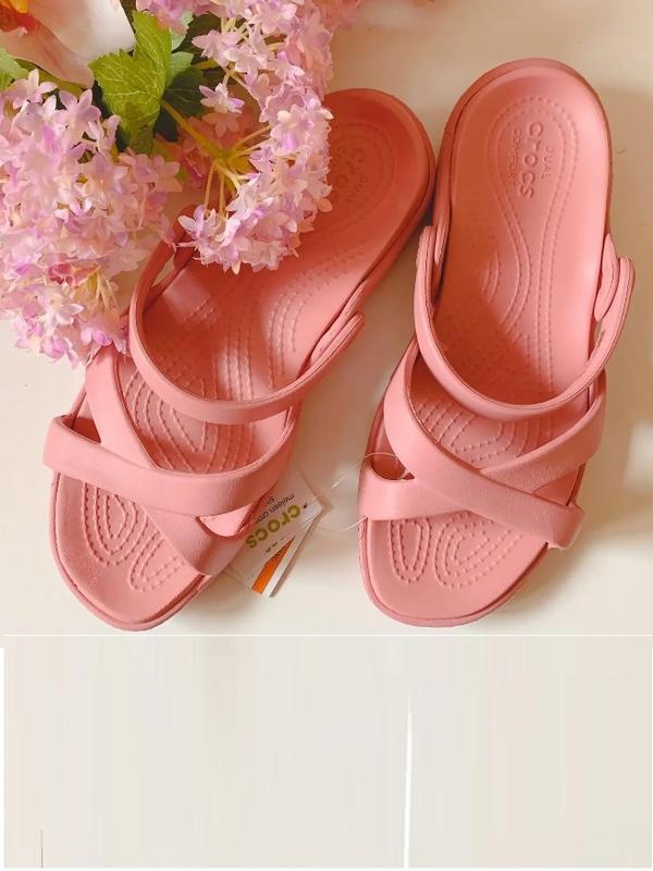 Шлепки сандали crocs meleen cross-band sandal blossom — цена 1350 грн в ...
