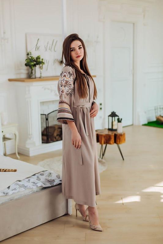Розкішна вишита сукня вишиванка (парна колекція) роскошное вышитое платье  вышиванка — цена 3740 грн в каталоге Вышиванки ✓ Купить женские вещи по  доступной цене на Шафе | Украина #91814737