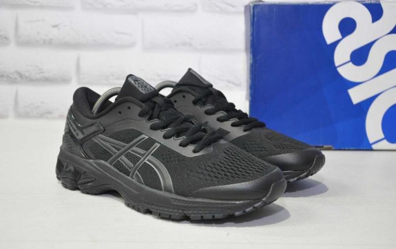 Беговые кроссовки asics gel kayano асикс черные с черной подошвой ...