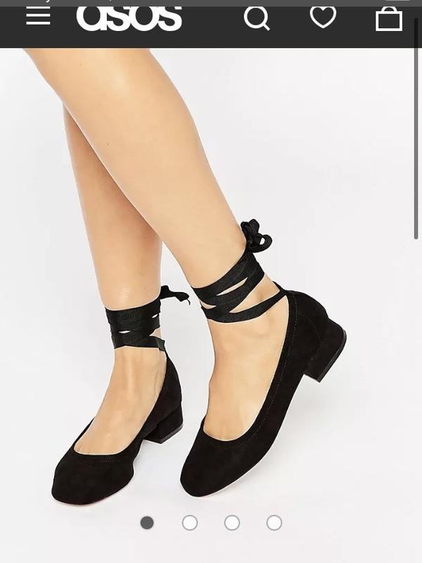 Балетки балерина с лентой asos living memory ballet flats — цена 450 ...