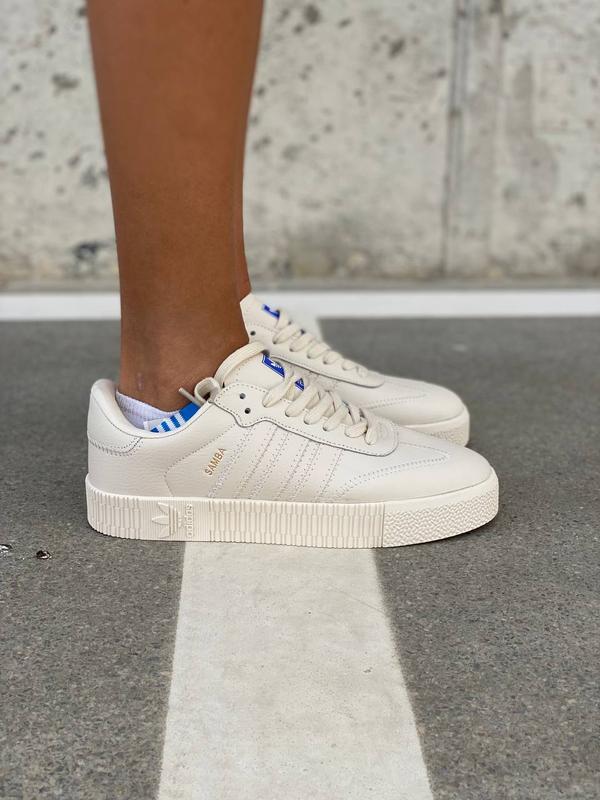 Adidas samba бежевые женские кроссовки адидас самба — цена 2250 грн в ...