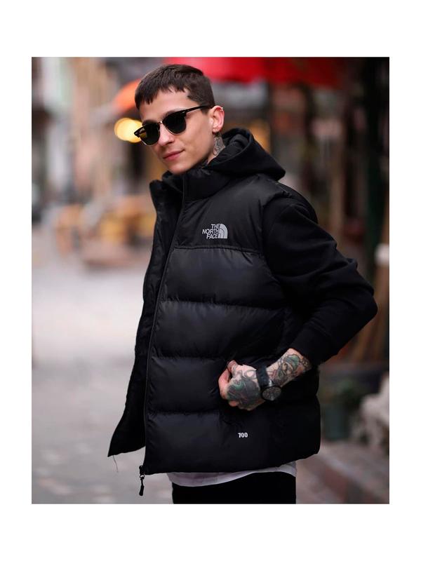 Жилетка мужская стеганая the north face черная турция / жилет ...