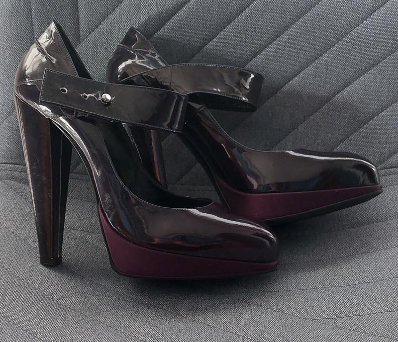 Лакированные туфли на каблуке lanvin оригинал — цена 1500 грн в ...