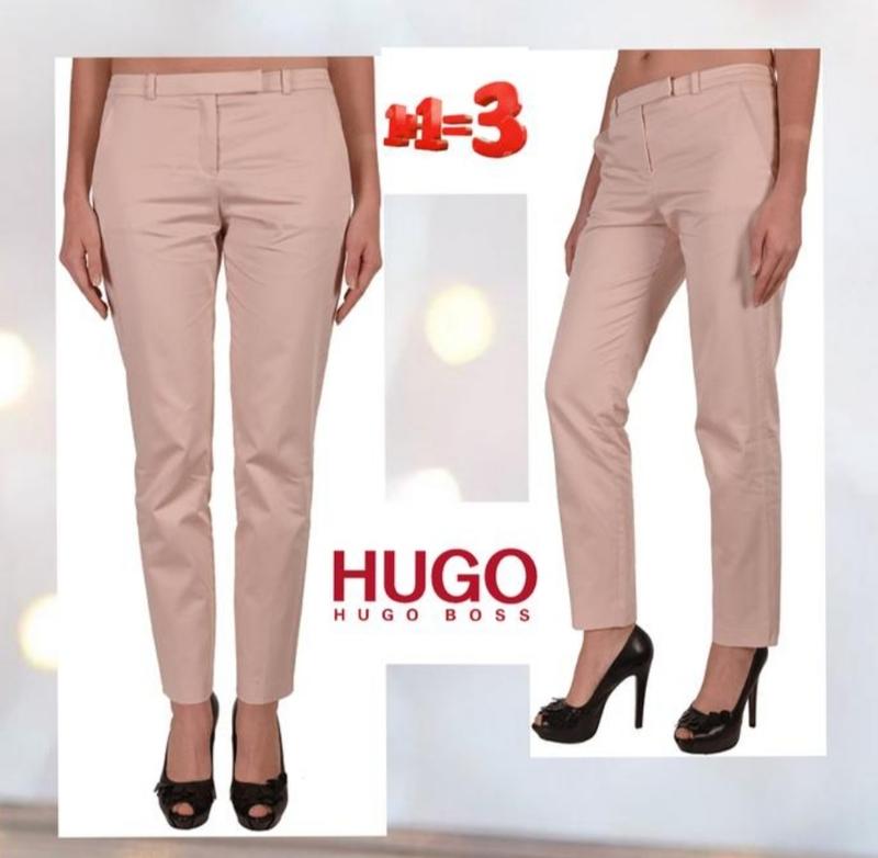 ❤1+1=3❤ hugo boss harile 3 женские хлопковые брюки — цена 480 грн в  каталоге Брюки ✓ Купить женские вещи по доступной цене на Шафе | Украина  #93171771