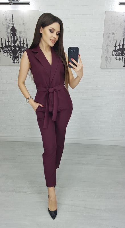 Брючний костюм з жилеткою — цена 520 грн в каталоге Брючные костюмы ...