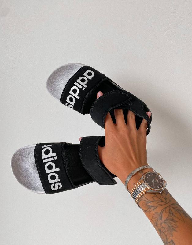 Женские летние сандали адидас adidas adilette sandals black, жіночі ...