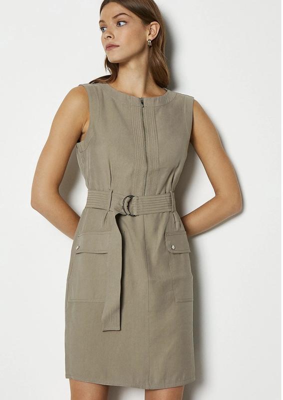 Karen millen hotsell khaki utility dress