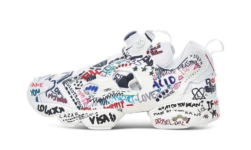 reebok instapump fury vetements doodle
