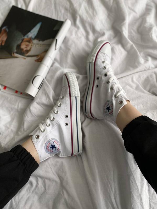 Converse all star chuck taylor hi white sale