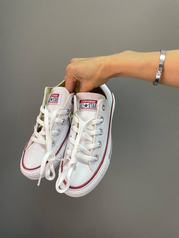 Белые кеды конверс, converse low white classic, женские белые кеды ...