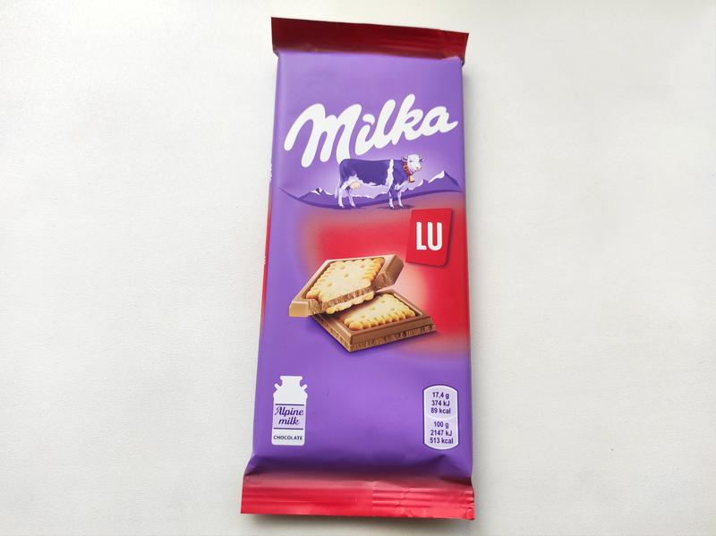Milka lu мілка шоколадка милка шоколад маска з печивом — цена 42 грн в ...