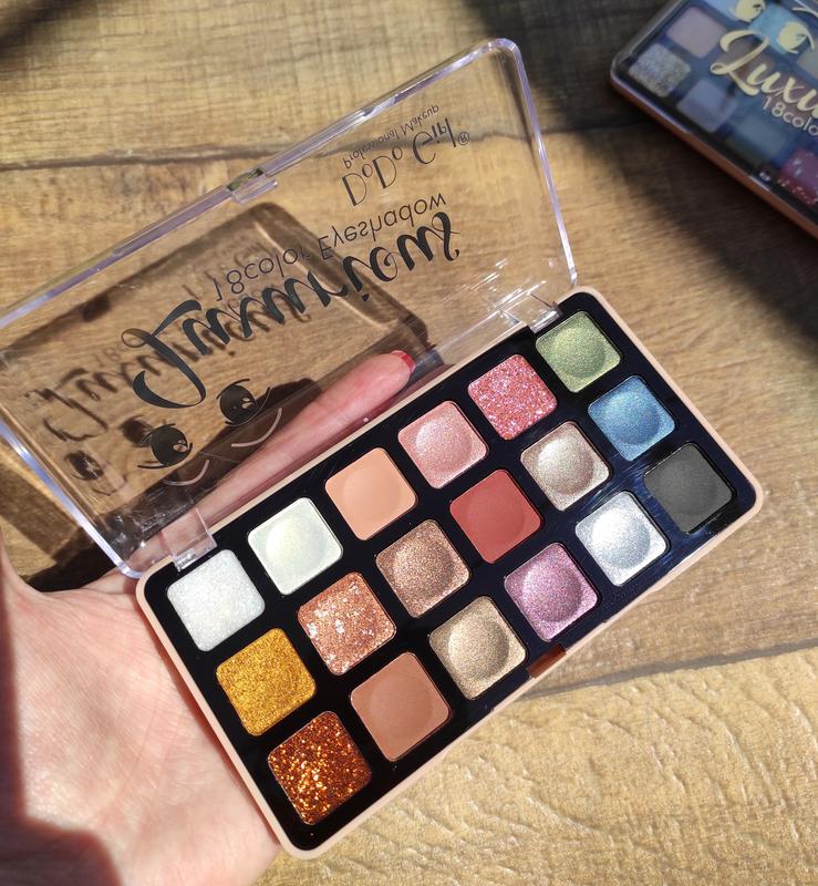 Палетка теней для век dodo luxurious eyeshadow матовые и перламутровые ...