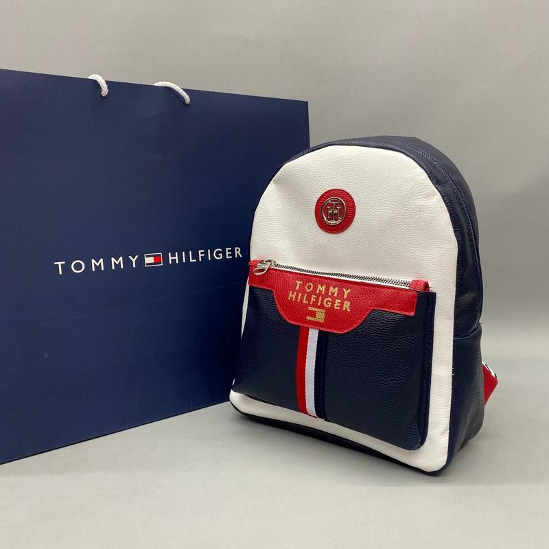 Рюкзак женский мужской в стиле tommy hilfiger рюкзак томми хилфигер ...