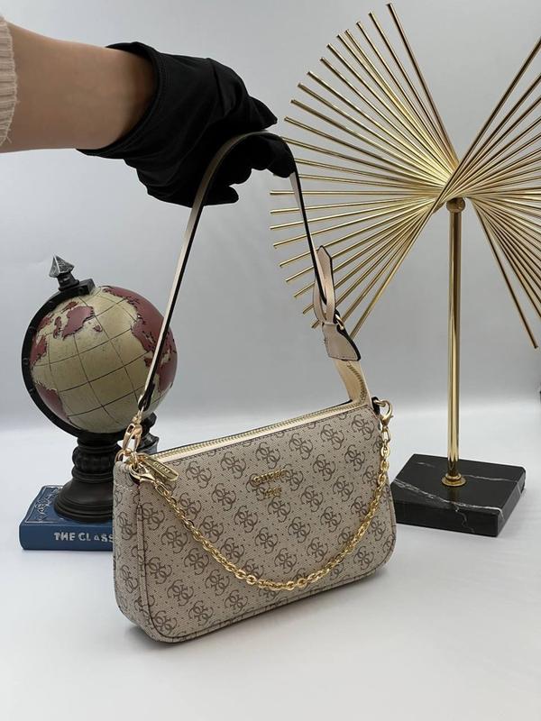 Трендова розкішна сумочка з ланцюжком в стилі guess бренд элегантная сумка  с цепочкой новинка — цена 1600 грн в каталоге Сумки ✓ Купить женские вещи  по доступной цене на Шафе | Large