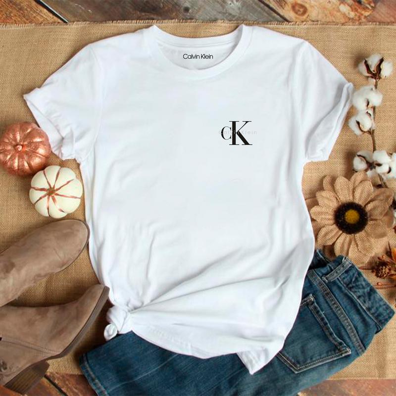 Женская футболка оверсайз oversize сalvin klein кельвин кляйн белая ...