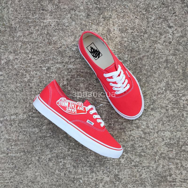 Sale червоні кеди кросівки красовки мокасини сліпони ванс вансы vans ...