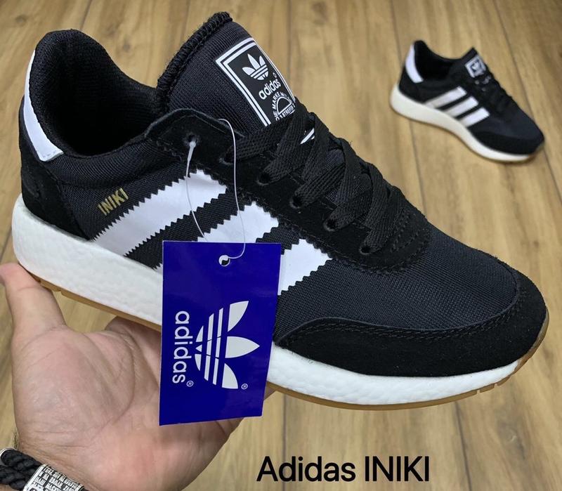 Кросівки adidas iniki black white / лёгкие классические кроссовки ...