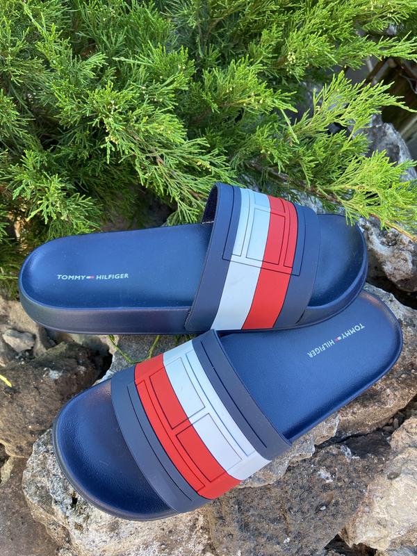 Шлепки шлепанцы сланцы слайды tommy hilfiger томми хилфигер оригинал ...