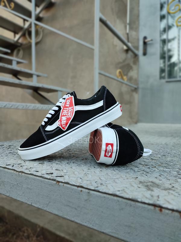 Черные черно-белые кеды кроссовки вансы vans old school вьетнам — цена ...